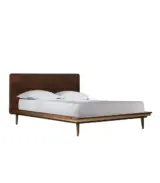Freshco Solid Mango Wood King Size Bed without Storage (Brown Finish)
