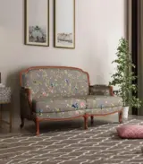 Margreat Sheesham Wood 2 Seater Sofa (Natural Finish)