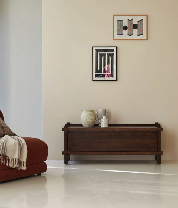 Arko TV Stand In Solid Mango Wood 120 CM