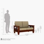 Quartz Wooden Sofa Set (Honey Irish Cream) - Image 5