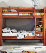 Beckry Sheesham Wood Bunk Bed without Storage (Honey Finish)