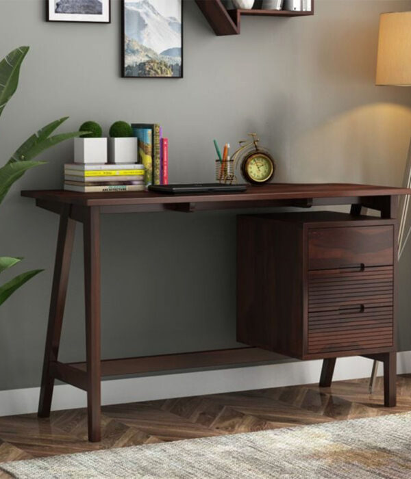 Elvira Study Table (Walnut Finish)