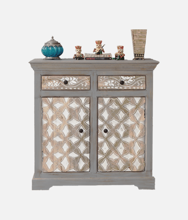 Easton Mango Wood Cabinet and Sideboards with 2 Drawers