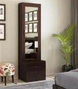 Amberdeen Sheesham Wood Dressing Table with Storage and Drawers (Walnut Finish)