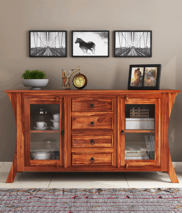 Reveka Sheesham wood Sideboard and Cabinet
