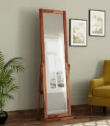 Wolter Sheesham Wood Full Length Dressing Mirror (Honey Finish)