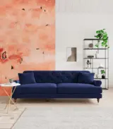 Sidbory 3 Seater Sofa | Purple Finish | Modern Build