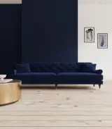 Sidbory 4 Seater Sofa | Purple Finish | Modern Large Sofa