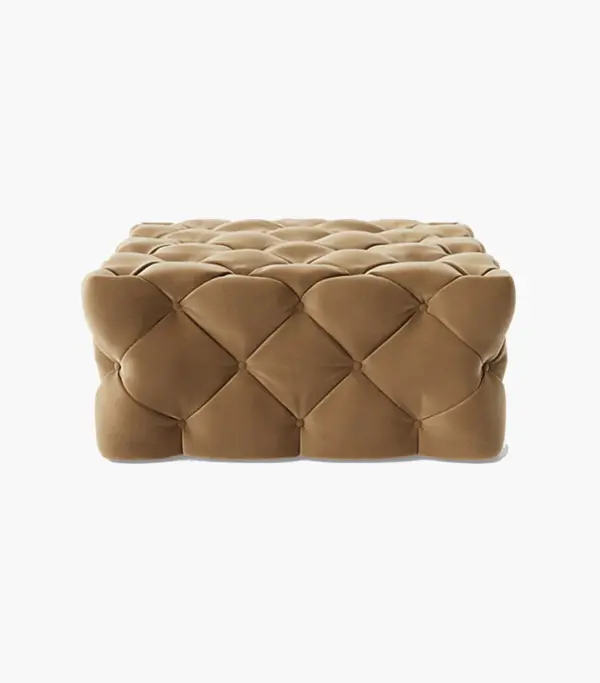 Wonston Square Ottoman (Brown Finish)