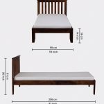 Ova Sheesham Wood Single Bed without Storage (Provincial Teak Finish) - Image 2