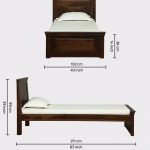 Stonfield Sheesham Wood Single Bed without Storage (Provincial Teak Finish) - Image 2