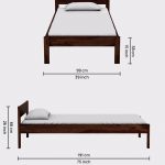 Onkel Sheesham Wood Single Bed without Storage (Provincial Teak Finish) - Image 2