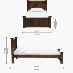 Cortagena Sheesham Wood Single Bed without Storage (Provincial Teak Finish) - Image 2