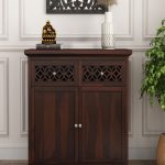 Cambrey Mini Sheesham wood Sideboard and Cabinet - Image 2