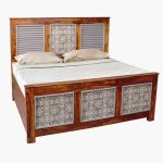Felice Sheesham Wood Queen Size Bed in Dual Tone Finish with Box Storage - Image 2