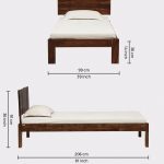 Bavaria Sheesham Wood Single Bed In Scratch Resistant Provincial Teak Finish - Image 2
