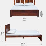 Amarillo Sheesham Wood King Size Bed In Scratch Resistant Honey Oak Finish - Image 2