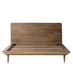 Fresco King Size Bed Frame with Natural Oak-Stained Mango Wood - Image 2