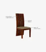 Terexo Sheesham Wood Compact Size 2 Seater Cushioned Dining Table Set (Honey Finish) - Image 2
