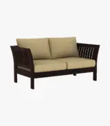 Raidon Sheesham Wood 2 Seater Sofa (Walnut Finish) - Image 2