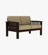 Olympyard Sheesham Wood 2 Seater Sofa (Walnut Finish) - Image 2