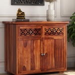 Cambrey Mini Sheesham wood Sideboard and Cabinet - Image 2