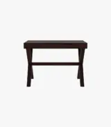 Poppoy Sheesham Wood Computer Table with Keyboard Tray (Walnut Finish) - Image 2