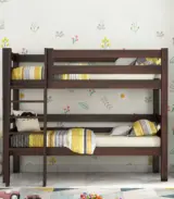 Hoot Sheesham Wood Bunk Bed without Storage (Walnut Finish) - Image 2
