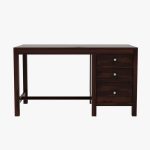Slater Study Table With Three Drawers (Walnut Finish) - Image 2