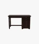 Clambrey Sheesham Wood Computer Table with Two Drawers and Cabinet (Walnut Finish) - Image 2