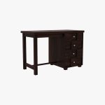 Travis Sheesham Wood Study Table with Four Drawers (Walnut Finish) - Image 2