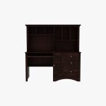 Jerold Study Table with Storage Cabinet and Shelves (Walnut Finish) - Image 2