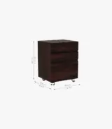 Fredo Sheesham Wood Computer Table Cum Shelf with Drawer Storage (Walnut Finish) - Image 2