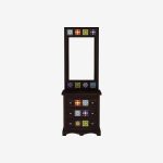 Boho Style Sheesham Wood in Walnut Finish Dressing Table - Image 2