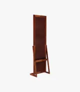Wolter Sheesham Wood Full Length Dressing Mirror (Honey Finish) - Image 2