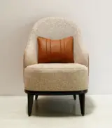 Pitblair Sheesham Wood Frame with Cushioned Velvet Seating Arm Chair (Walnut Finish) - Image 2