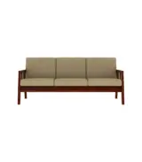 Bambit Sheesham Wood Sofa Set with 3+1+1 Seating (Honey Finish) - Image 2