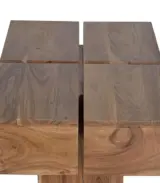 Melvo Acacia Wood Coffee Table (Natural Finish) - Image 2
