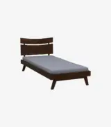 Serrento Solid Wood Single Bed without Storage (Tubbaq Finish) - Image 3
