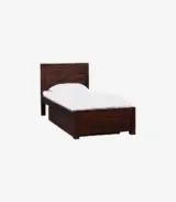 Sougur Sheesham Wood Single Bed with Drawer Storage (Provincial Teak Finish) - Image 3