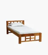 Railegh Sheesham Wood Single Bed without Storage (Rustic Teak Finish) - Image 3