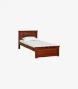Zurndolf Sheesham Wood Single Bed without Storage (Honey Oak Finish) - Image 3