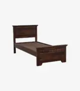 Mahjestica Sheesham Wood Single Bed without Storage (Provincial Teak Finish) - Image 3