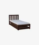 Froya Sheesham Wood Single Bed with Trundle (Provincial Teak Finish) - Image 3