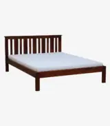 Froya Sheesham Wood King Size Bed without Storage (Honey Oak Finish) - Image 3