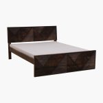 Ritmo Sheesham Wood Queen Size Bed In Provincial Teak Finish - Image 3