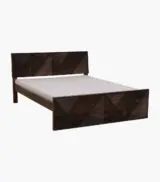 Ritrmo Sheesham Wood Queen Size Bed without Storage (Provincial Teak Finish) - Image 3