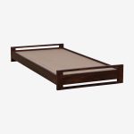 Agen Sheesham Wood Single Bed in Scratch Resistant Provincial Teak Finish - Image 3