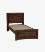 Lordenzo Sheesham Wood Single Bed without Storage (Provincial Teak Finish) - Image 3