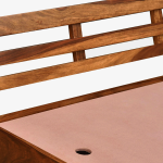 Fairmont Sheesham Wood King Size Bed In Scratch Resistant Rustic Teak Finish - Image 3